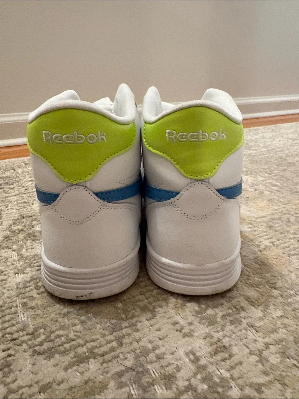Women’s White 11.5 white high top sneakers - barely worn
